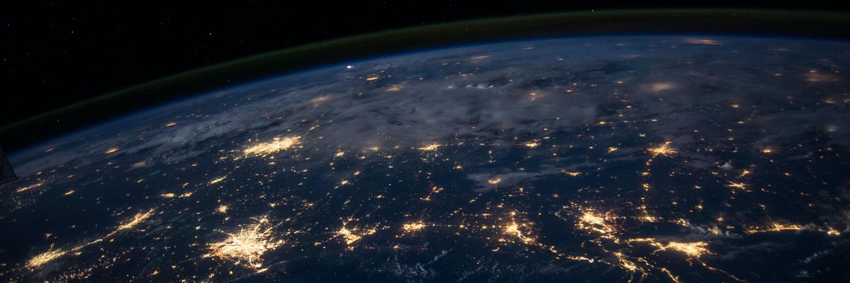 A Föld áramfelhasználása az űrből nézve