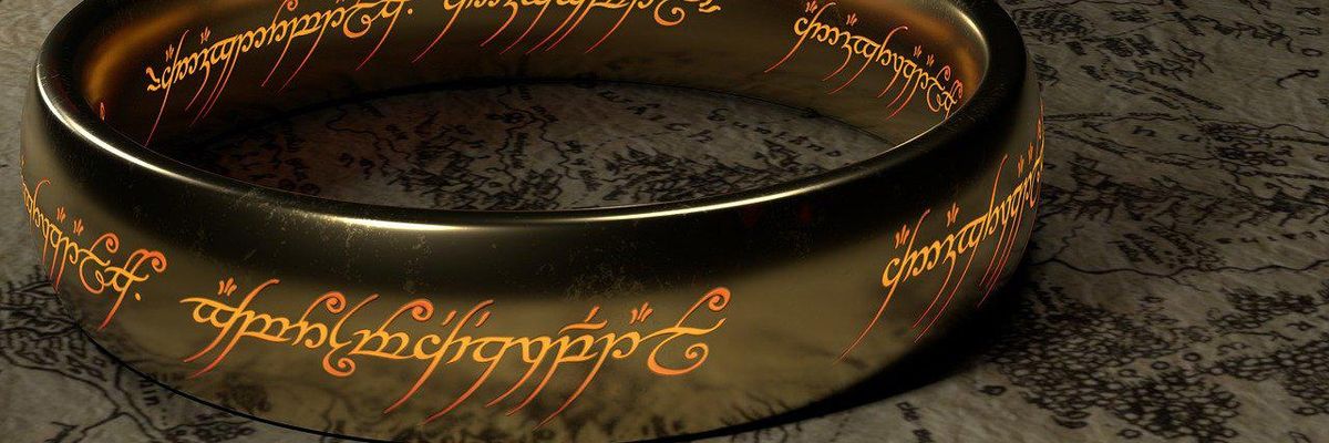 A J.R.R. Tolkien művéből, a Gyűrűk Urából ismert egy gyűrű Középfölde térképén