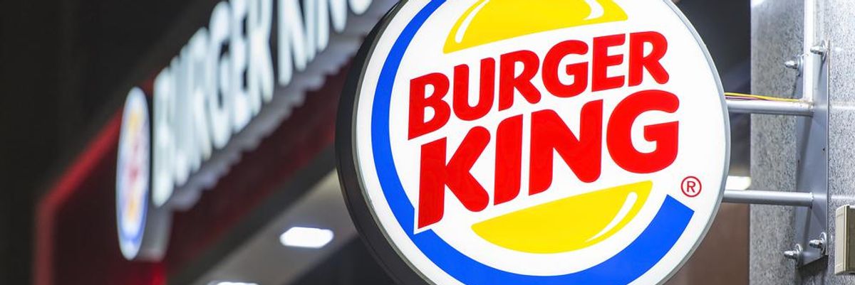 A kriptovaluta akcióban résztvevő egyik Burger King étterem logója