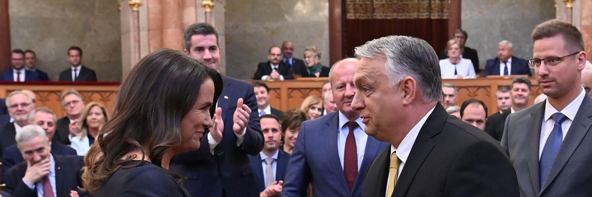 Ötödjére választották meg Orbán Viktort miniszterelenöknek,  Novák Katalin államfő gratulál neki