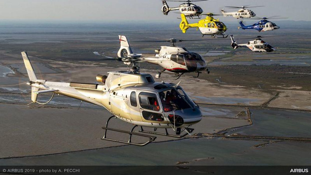 Polgári Airbus helikopterek a levegőben