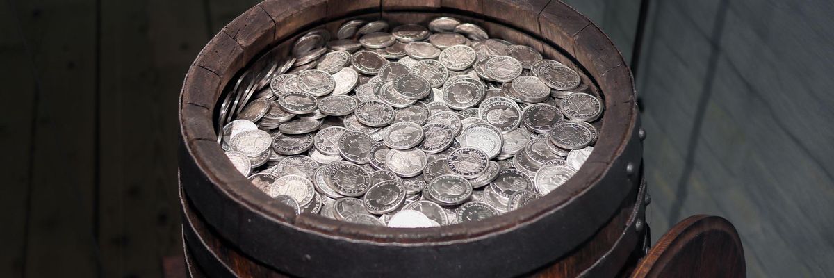 Régies ezüstpénzek - a kép illusztráció