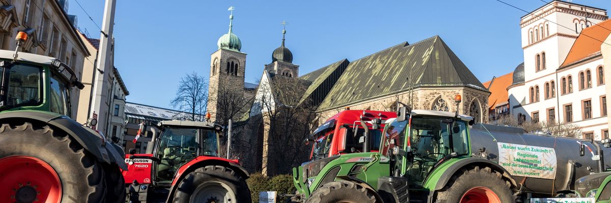 Tiltakoznak a német gazdák