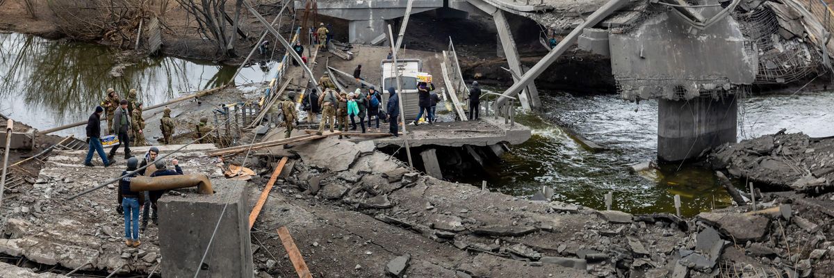 Ukrajna több területén is romokban van az infrastruktúra 