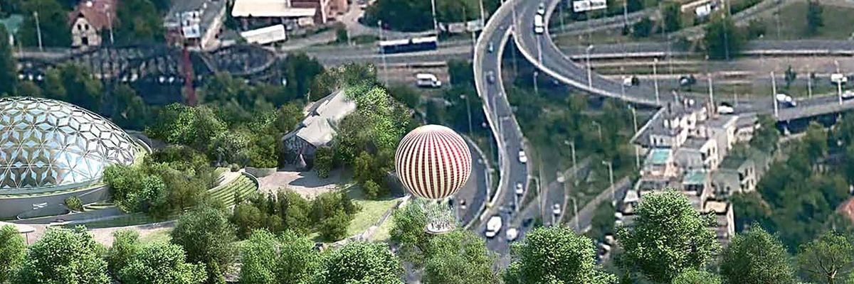 Visszatér a népszerű látványosság a Városligetbe, itt a Ballon kilátó látványterve
