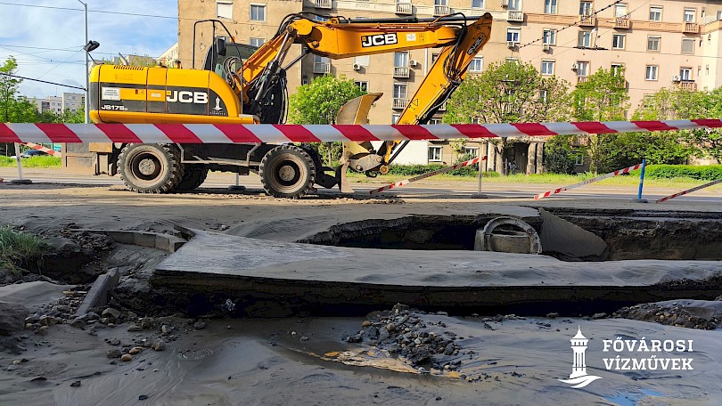 A Főv&aacute;rosi V&iacute;zművek k&ouml;z&ouml;ss&eacute;gi oldala