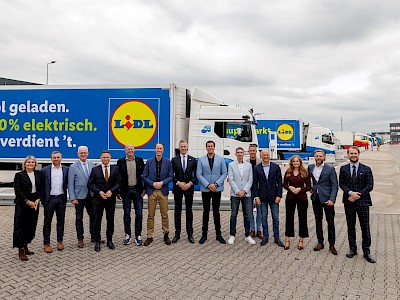 Elindult a Lidl első önvezető teherautója